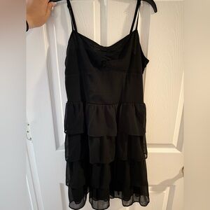 Aeropostale Black Layered Mini Dress